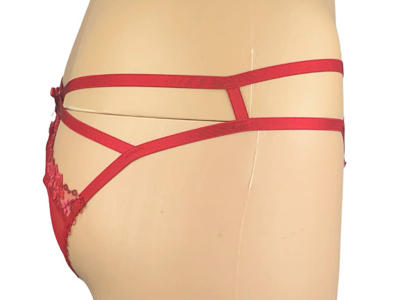 VICTORIAS SECRET VERY SEXY SHEER FLORAL EMBROIDERED CHEEKY PANTY XS S M L XL XXL