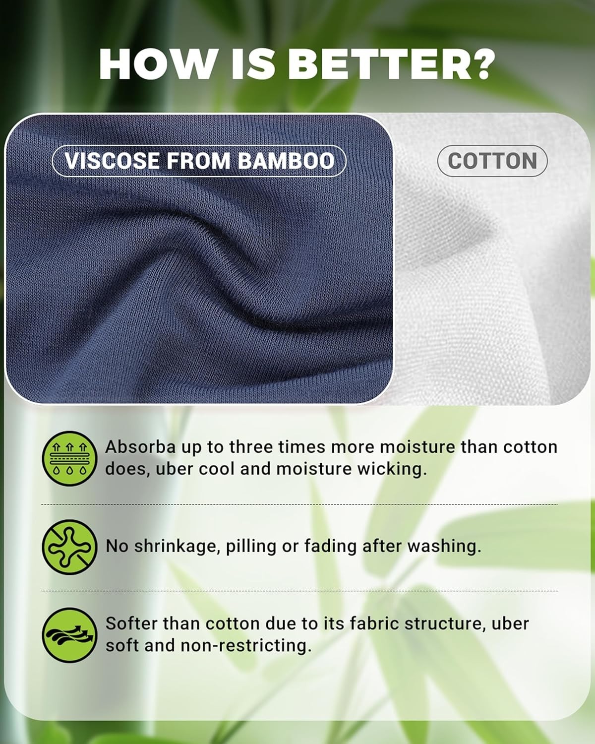 Women’s Bamboo Briefs, 5-Pack, Moisture-Wicking