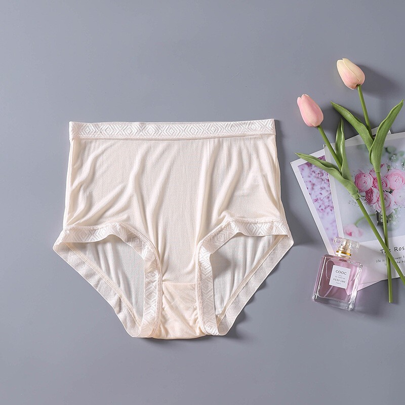5 Pairs/lot 100% Mulberry Silk Underwear For Women Briefs Thin Silk Lady Panties