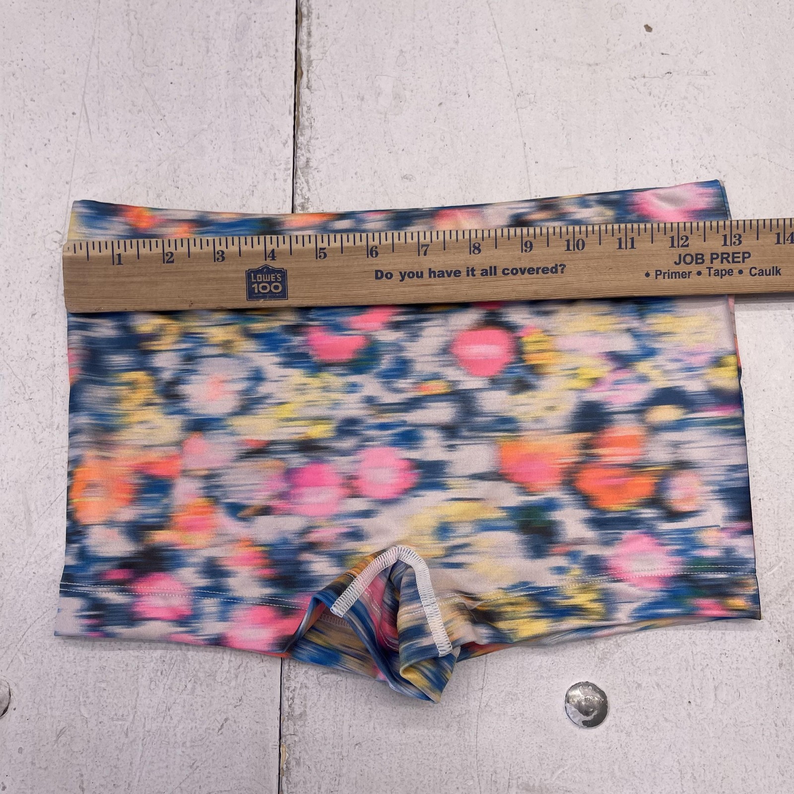 LyreBird Boyshort Panties Womens XXS/XS Multicolor Floral Microfiber Tagless