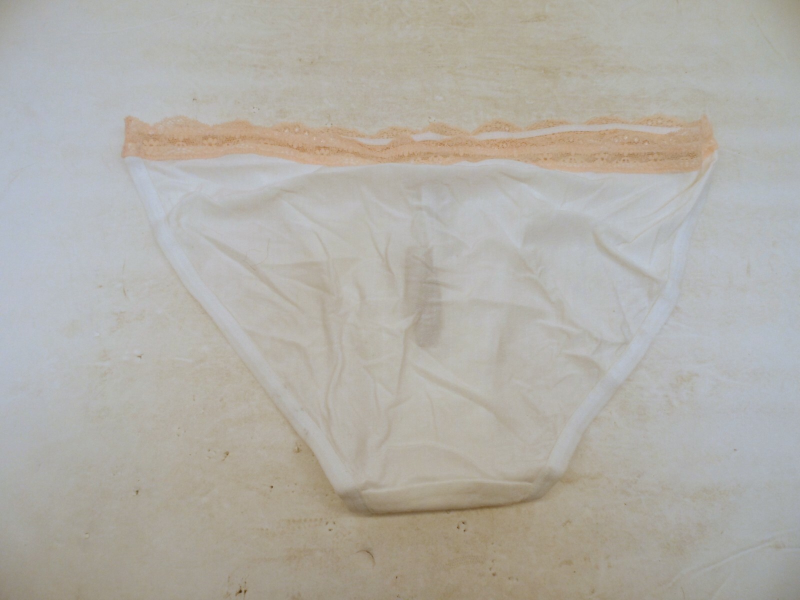 Adore Me Women’s Risque Lace Trim Panty 07588 White 0X