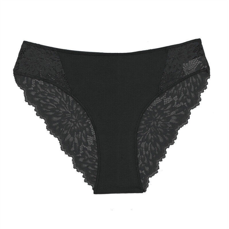 1/3/6 Pack Womens Sexy Floral Lace Panties High Cut See Through Underwear Panty