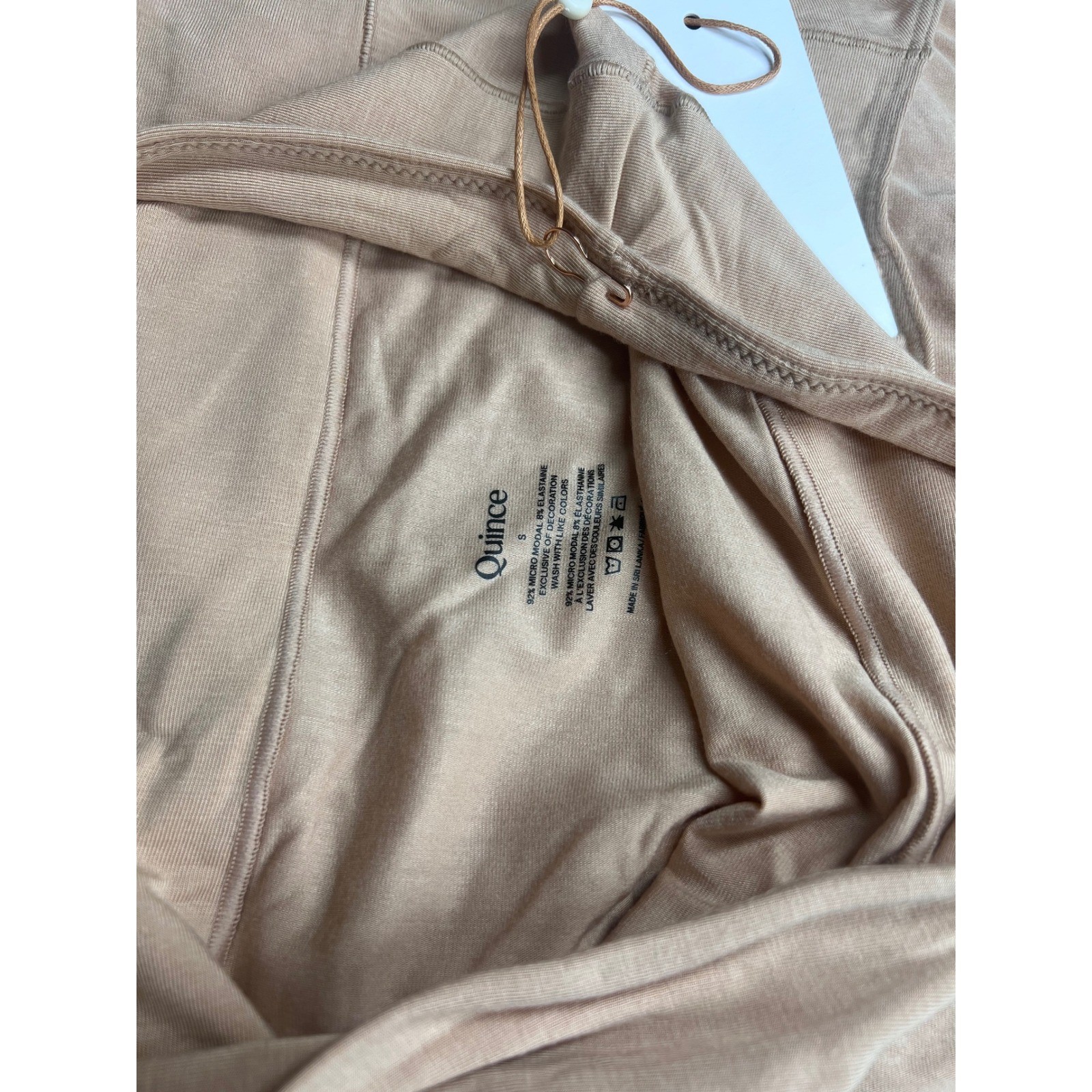 Quince Women Micro Modal High Waisted Brief Underwear Tan Nude 6 Pack Size S NWT