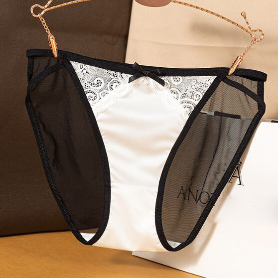 1/6 Pack Lot Womens Sexy Lace Satin Panties String Bikinis Brief Vintage Thongs