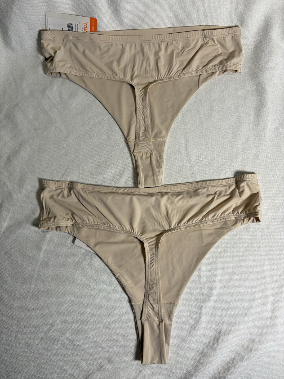 NEW Warners Thong Smooth It Over High Waist Thong 2 Pack Panty Thong Size 2xlarg