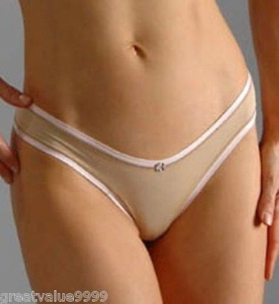 A090T ELLE MACPHERSON INTIMATES Prism Silky Sleeky All Stretch Thong E16-430 New