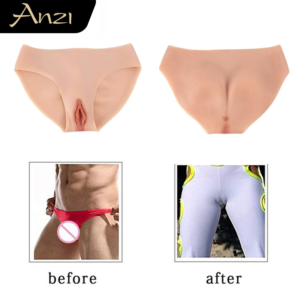 Anzi silicone fake pants trousers underwear panties for crossdressers transgensers