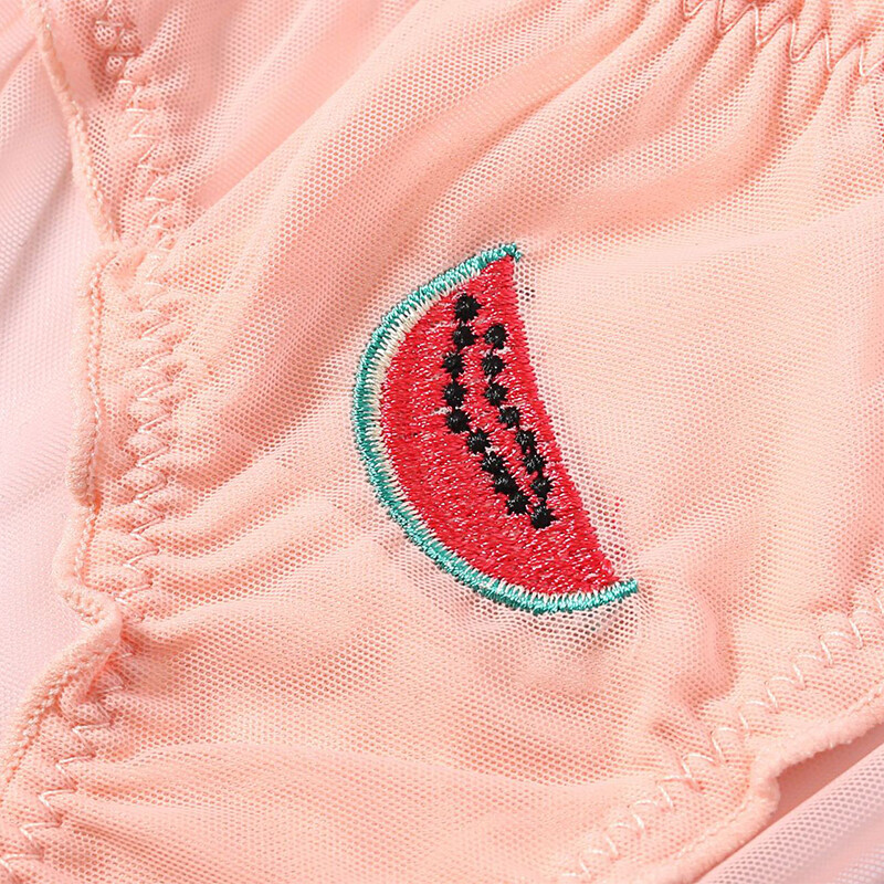 Cute Mesh Underwear Women Sexy Lace Low-waist Pantie Perspective Triangle Pants.