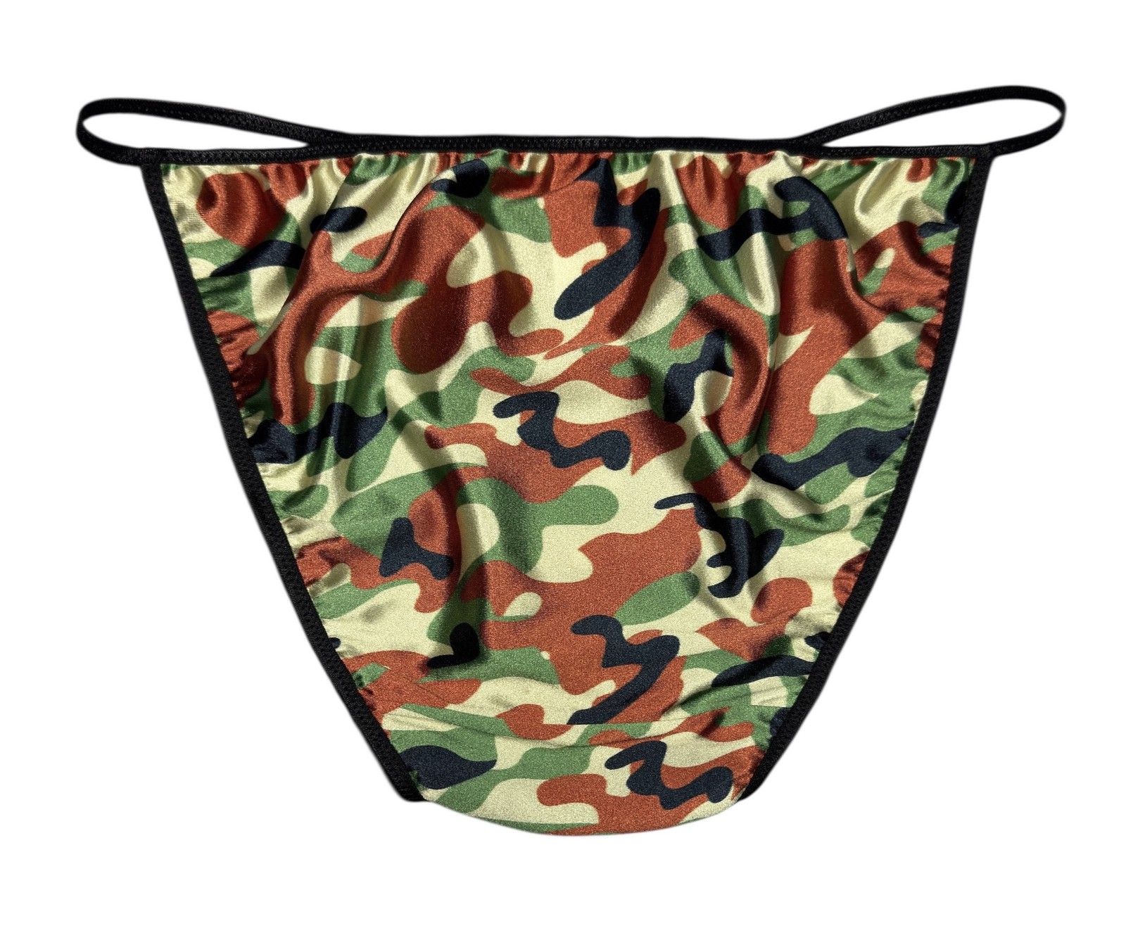 Second Skin Satin String Bikini Camo XL