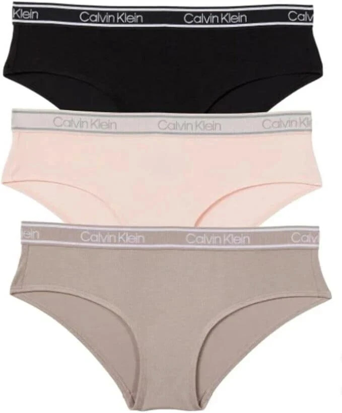 NEW Women’s Calvin Klein 3 Pack Hipster Underwear 3 Pack, LARGE, FREE SHIPPING