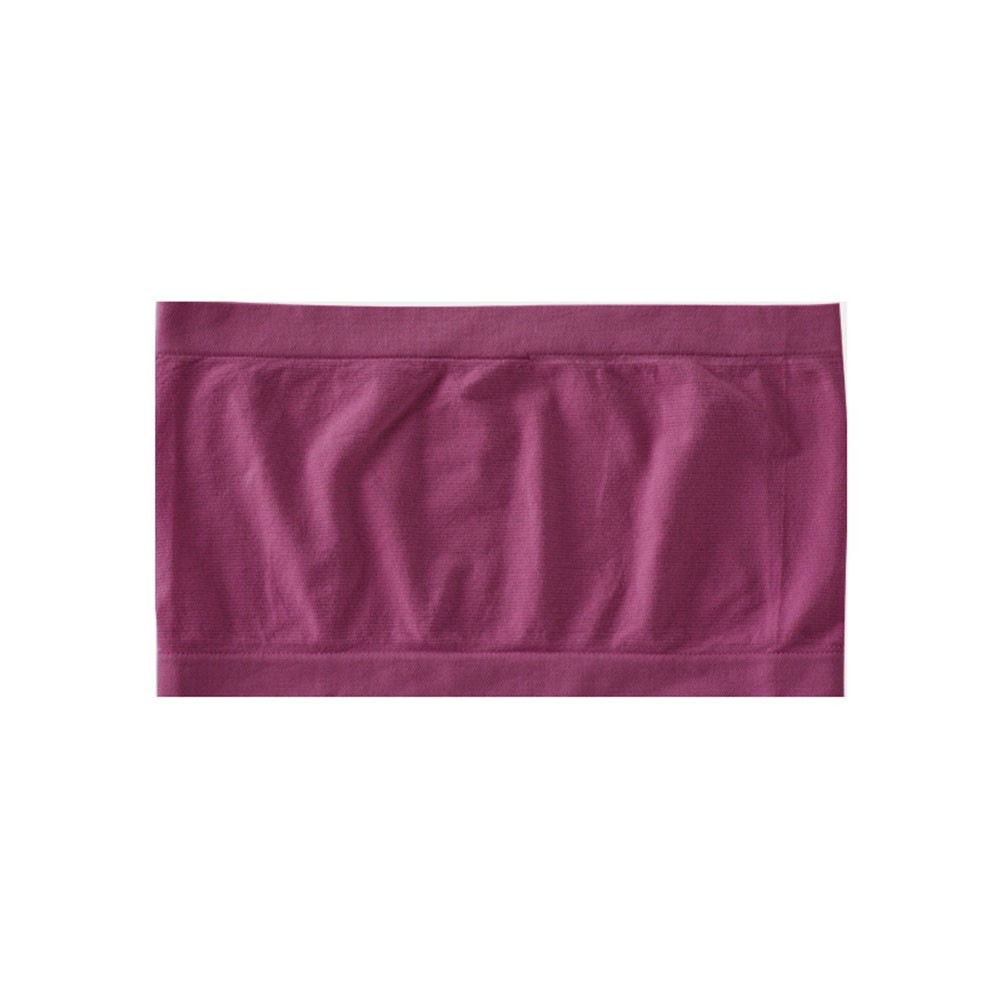 Women’s Seamless Strapless Bra Top for Leisure Wear Pure Color Polyester