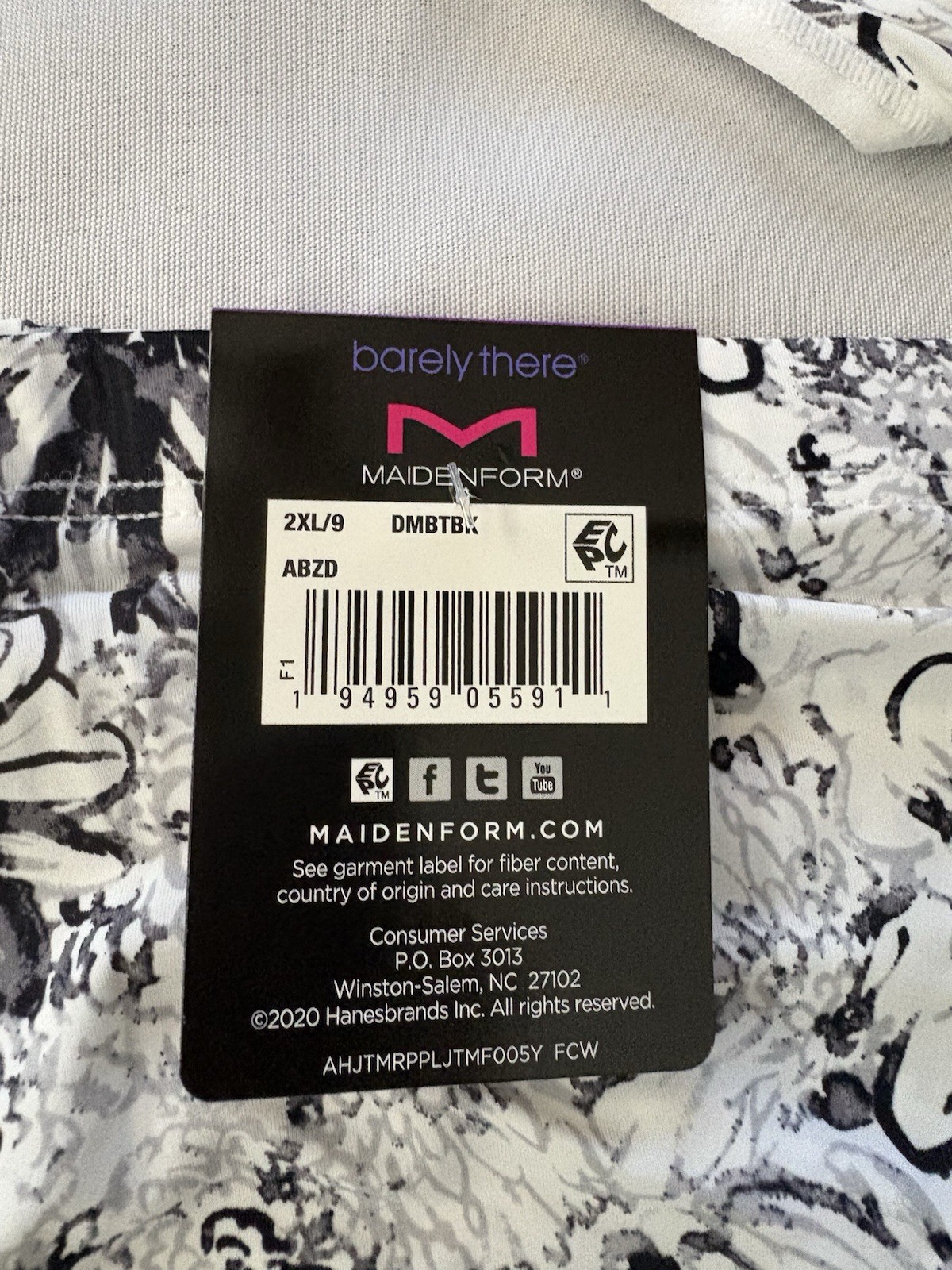 NEW Maidenform Bikini Barely There Invisible Look Panties 4 Pair DMBTBK 2XLarge