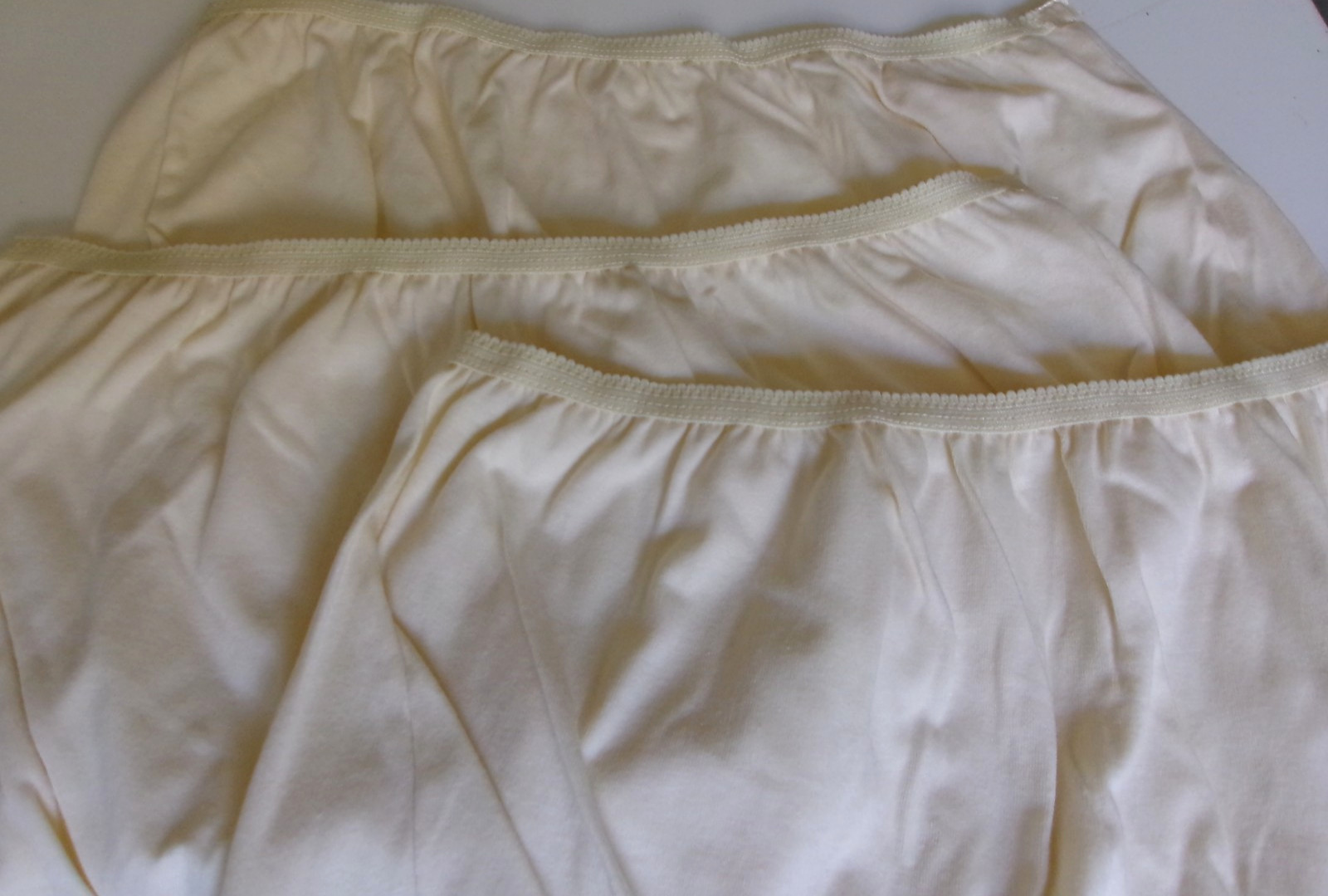 3 Dixie Belle Banded Leg Cotton full brief panty Size 13 Style 411 Beige
