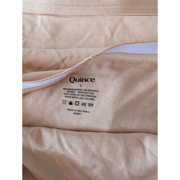Quince Womens Micromodal Bikini Underwear Bundle 4 Pack Tan Sand Small