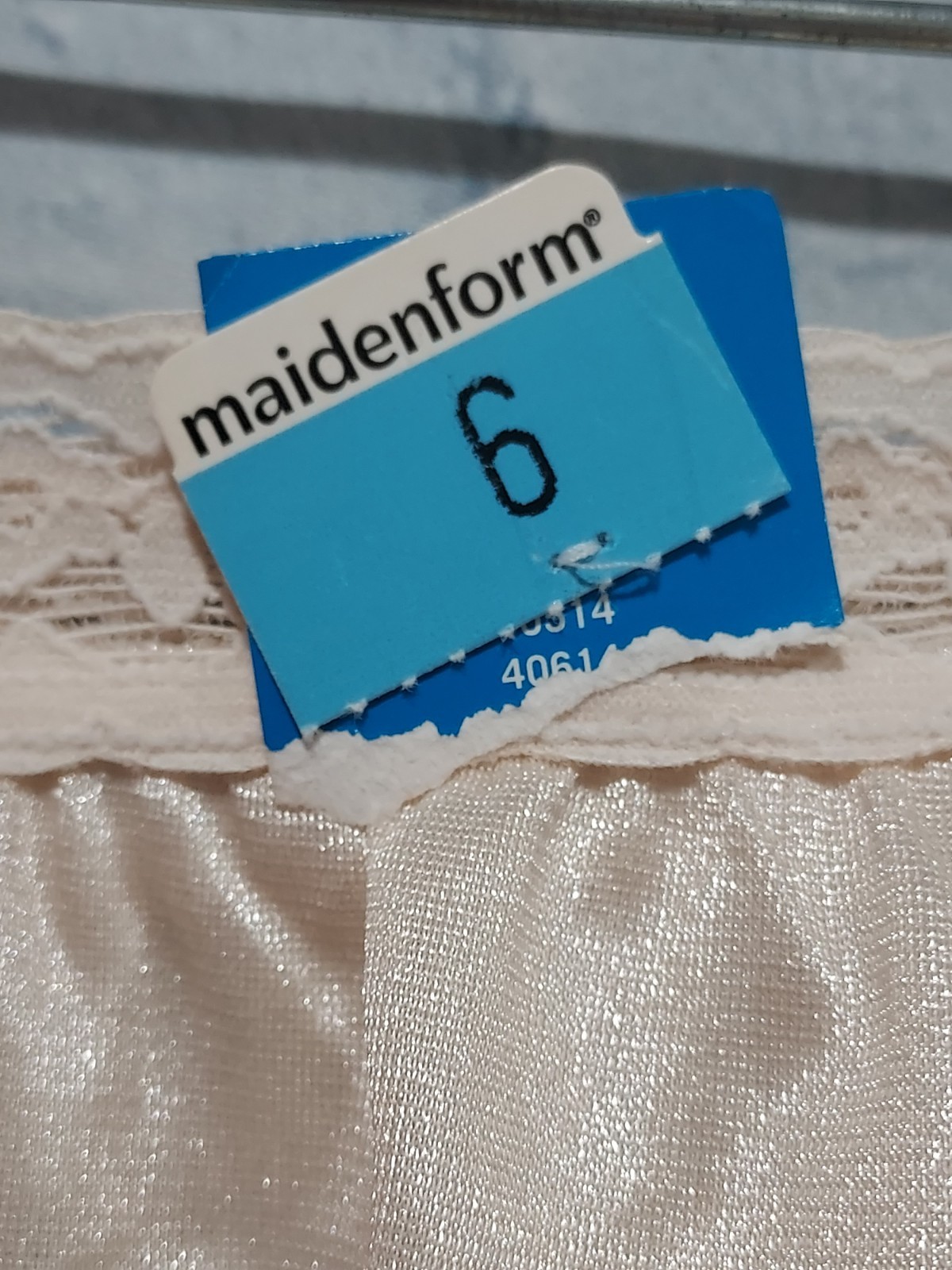 NOS Maidenform Sz 6 Granny Panties High Rise Lace Neutral Burlesque Wisebuys