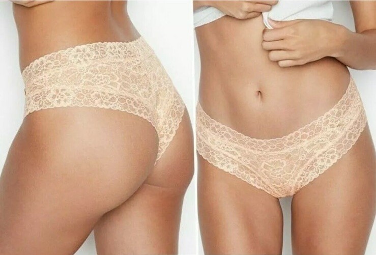 Victoria’s Secret Light Pink Gin/Gold Crossdye Cheeky