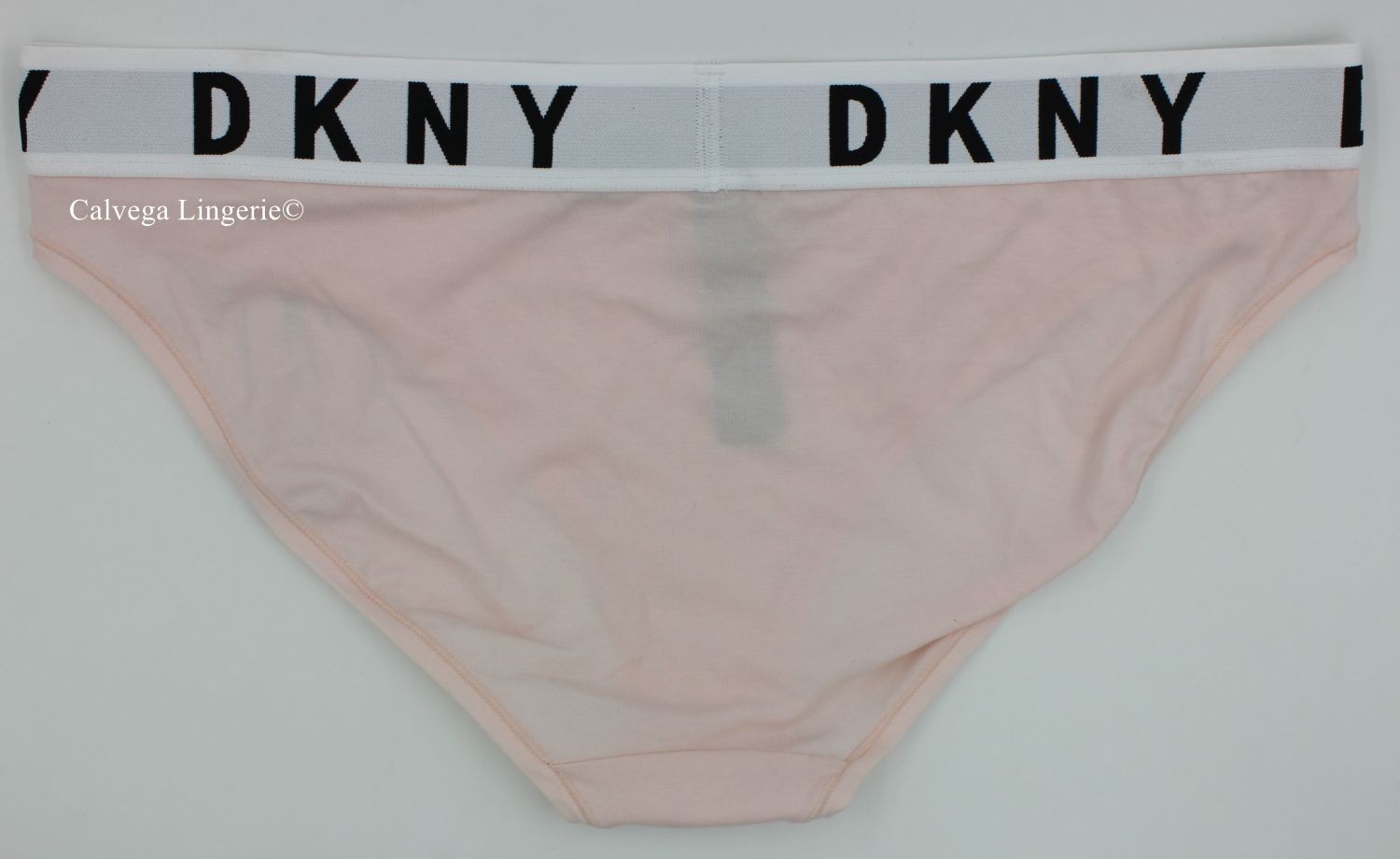 NWT DKNY DK4513 Cozy Boyfriend” Low-Rise Logo Cotton / Modal Bikini Baby Pink L