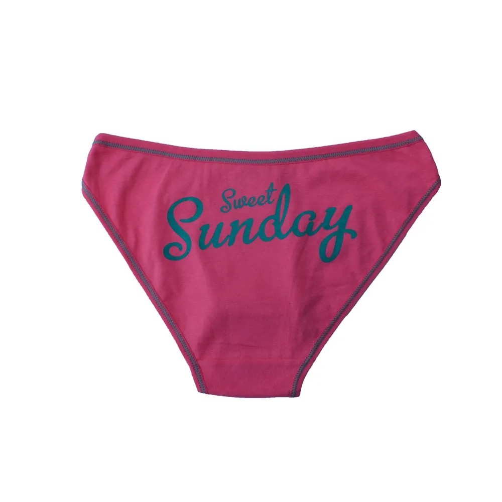 Women cotton panties girls underwear set every weekdays sexy Ladies bikini