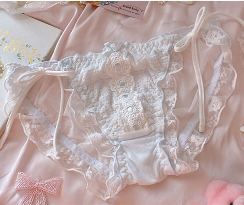 Lolita retro ribbon sweet cute Panties Briefs Underwear Underpants Women Japanes