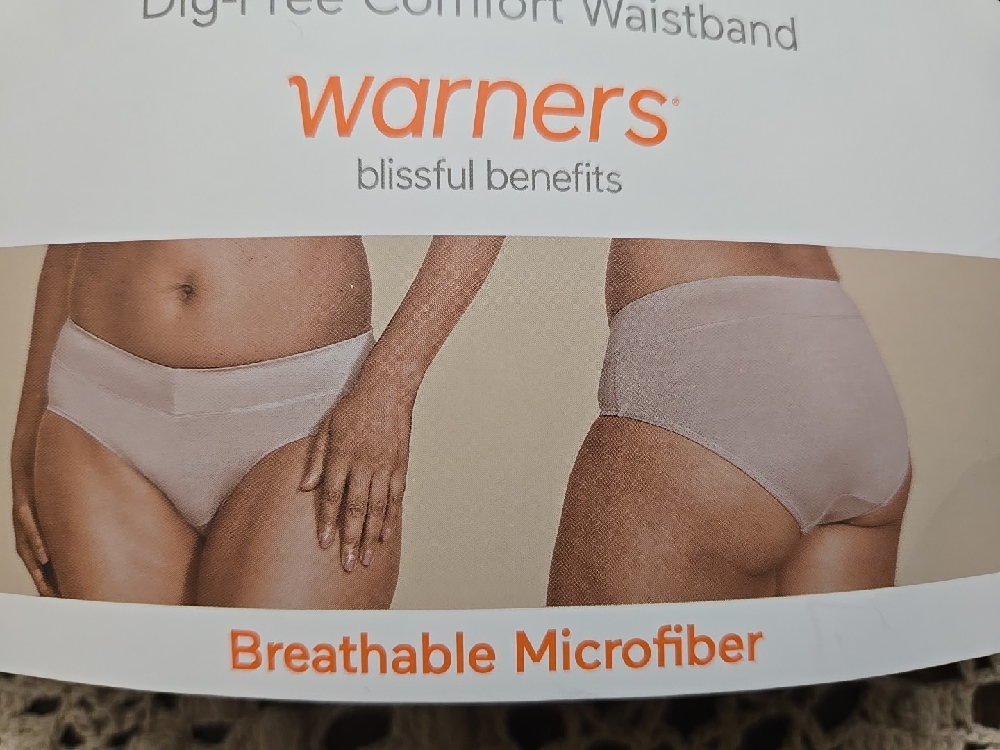 Warners 3 Pair COMFORT Breathable Hipster Panties M/6 Rare Find nwt