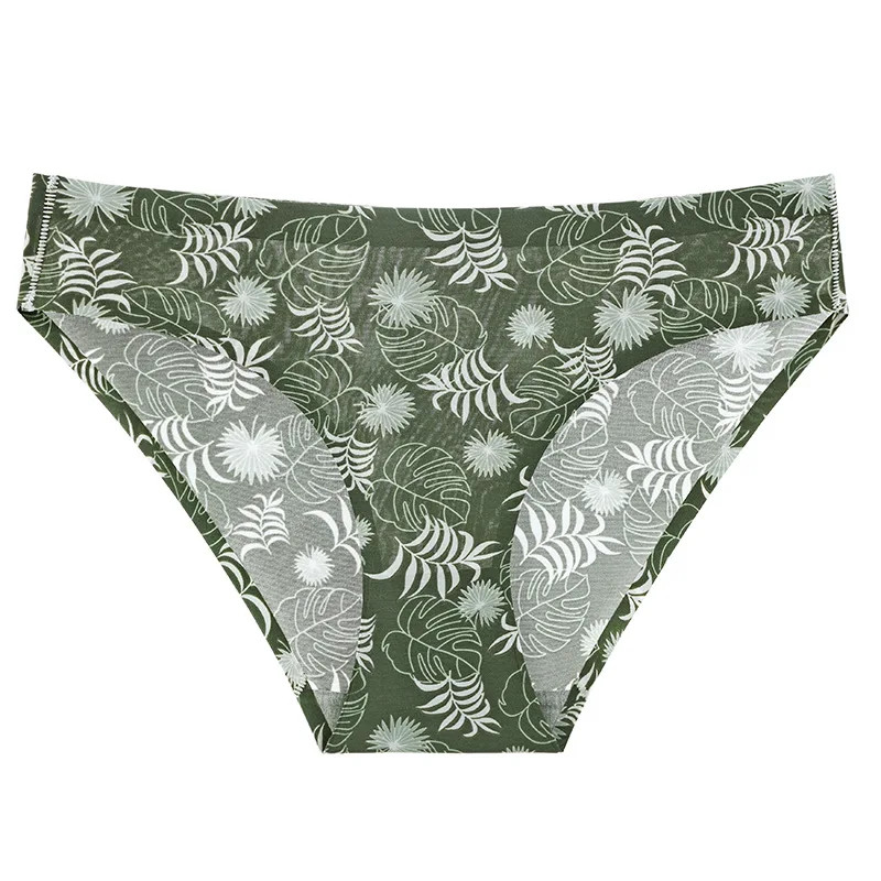 Low Rise Seamless Panties Women’s Printed Panty Breathable Soft Underwear