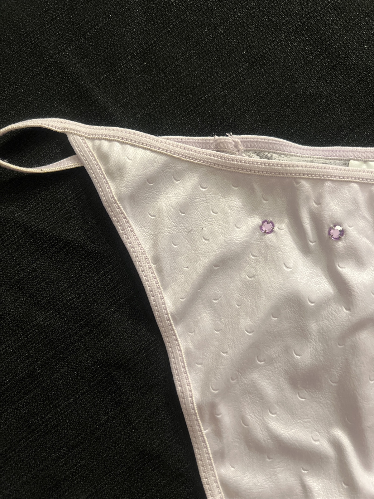 VTG WOMEN’S PANTIES THONGS CAPRICIA O’DARE SIZE 9 LIGHT PURPLE BODY100%POLYESTER