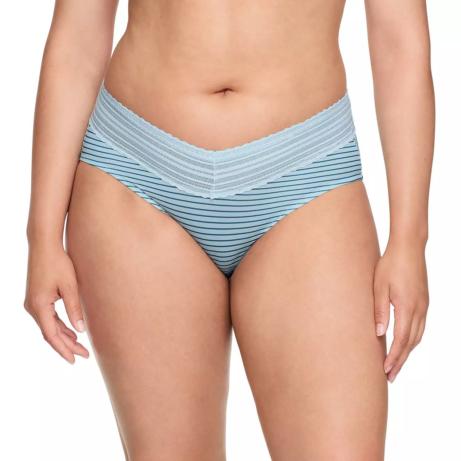New 2 Pairs Warners No Pinching No Problems Hipster Lace Panties Size L 7 NWT