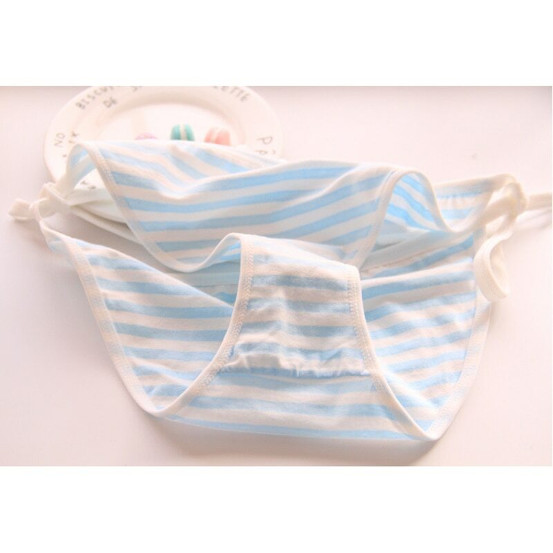 Side Tie Japanese Anime Style Striped Cotton Panties Harajuku Kawaii Miku Pantsu