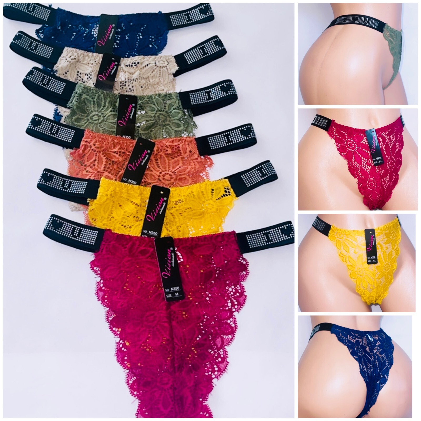 3/6 Women’s Sexy Lace Panties Briefs Underwear Lingerie Knickers Thongs G-String