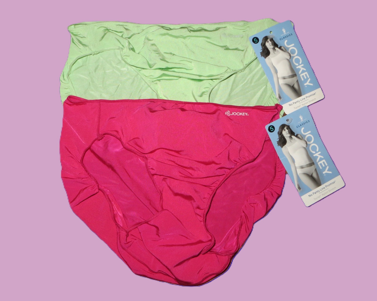 (2) NWT Jockey “No Panty Line Promise” Bikini Panty Size 5