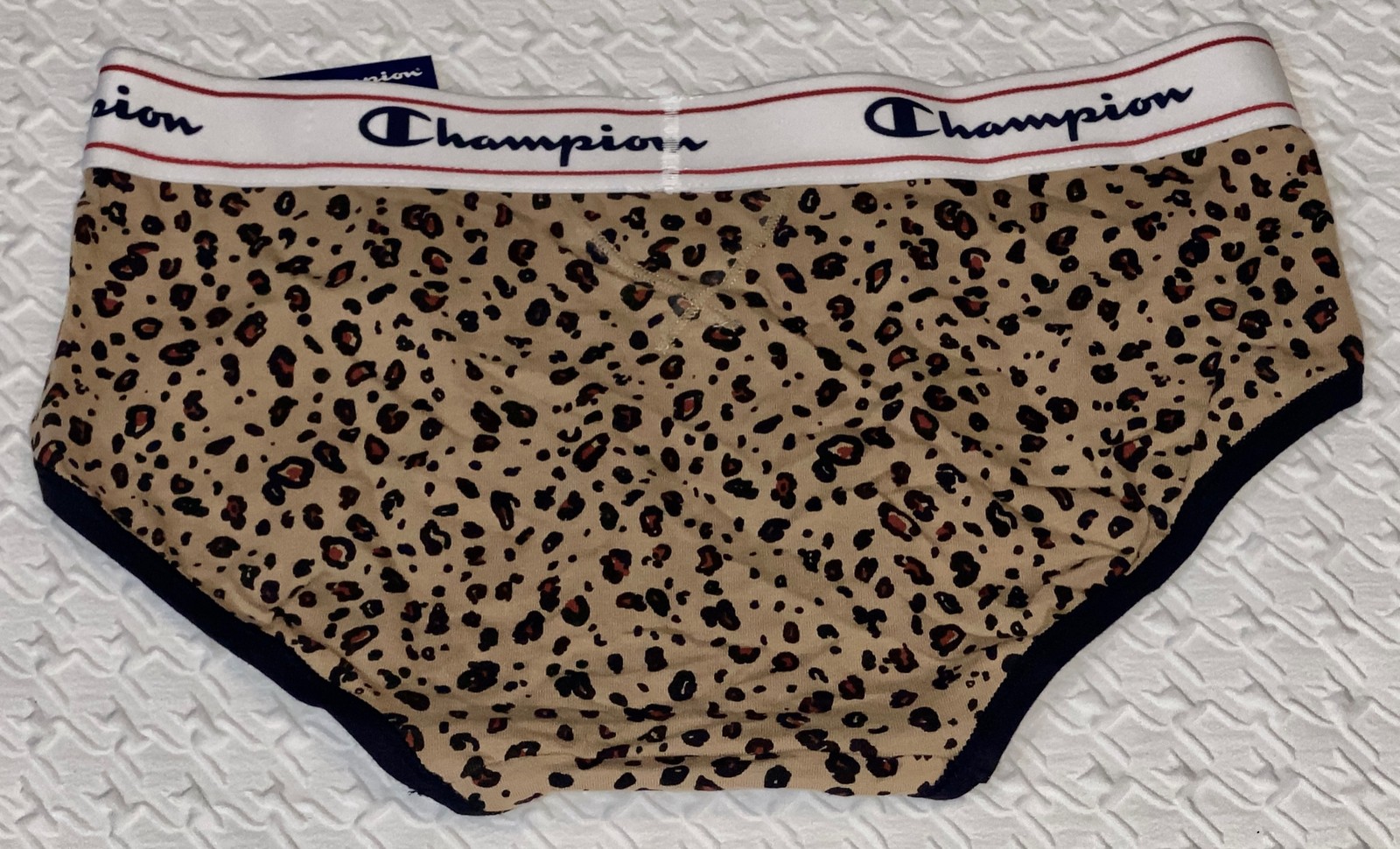 CHAMPION Wide Waistband Leopard Cotton Heritage Hipster Panty Womens Sz S 5 XL 8