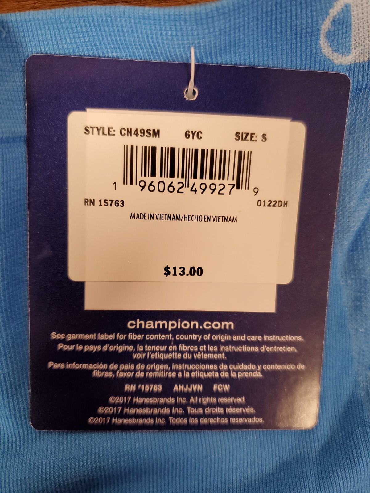 Champion Boyshort Underwear MEDIUM Stretch Royal Blue Womens NEW