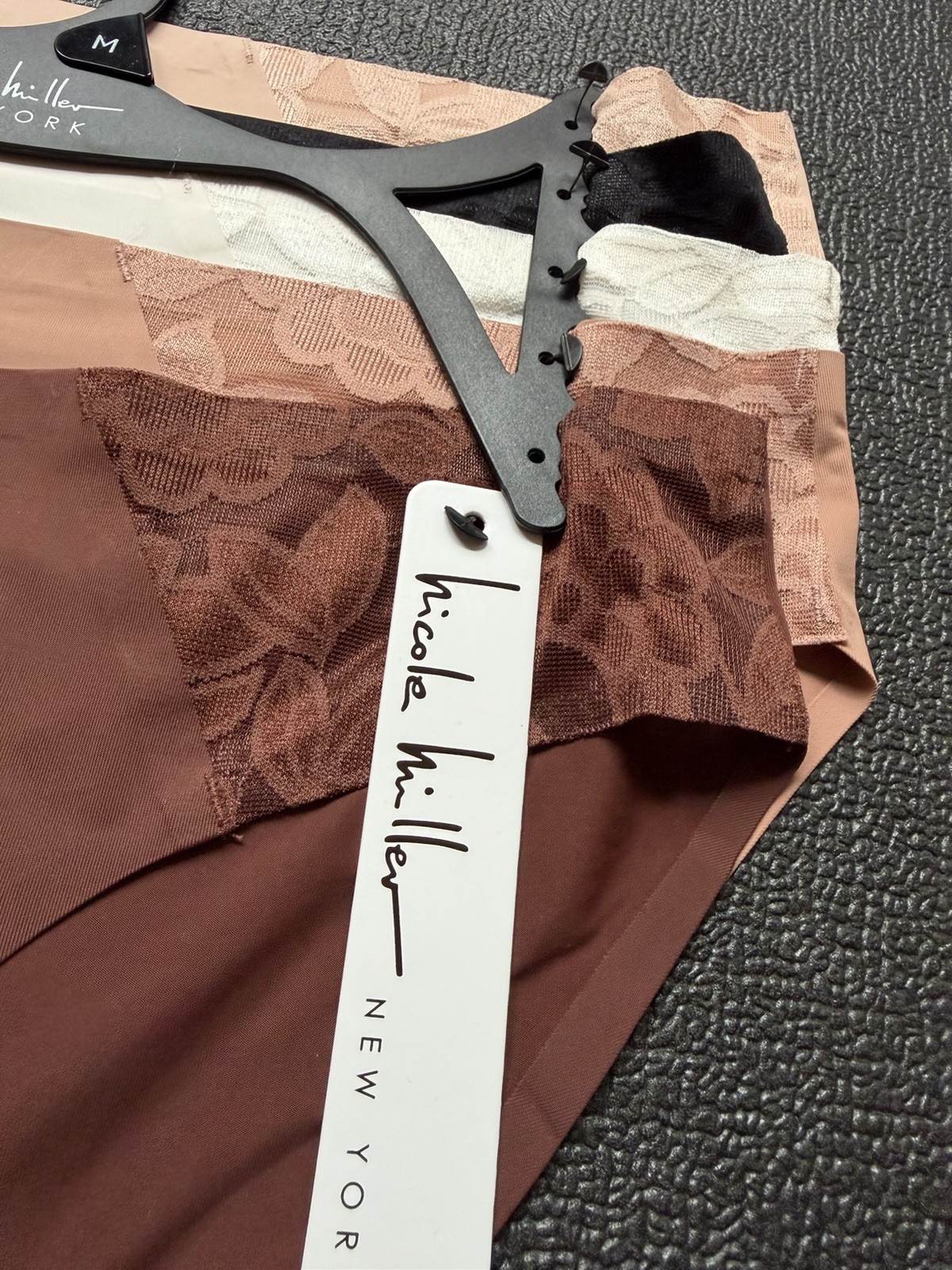 5 Pack Nicole Miller No-Show Bikini No Panty Lines M Stretch Panties Tagless