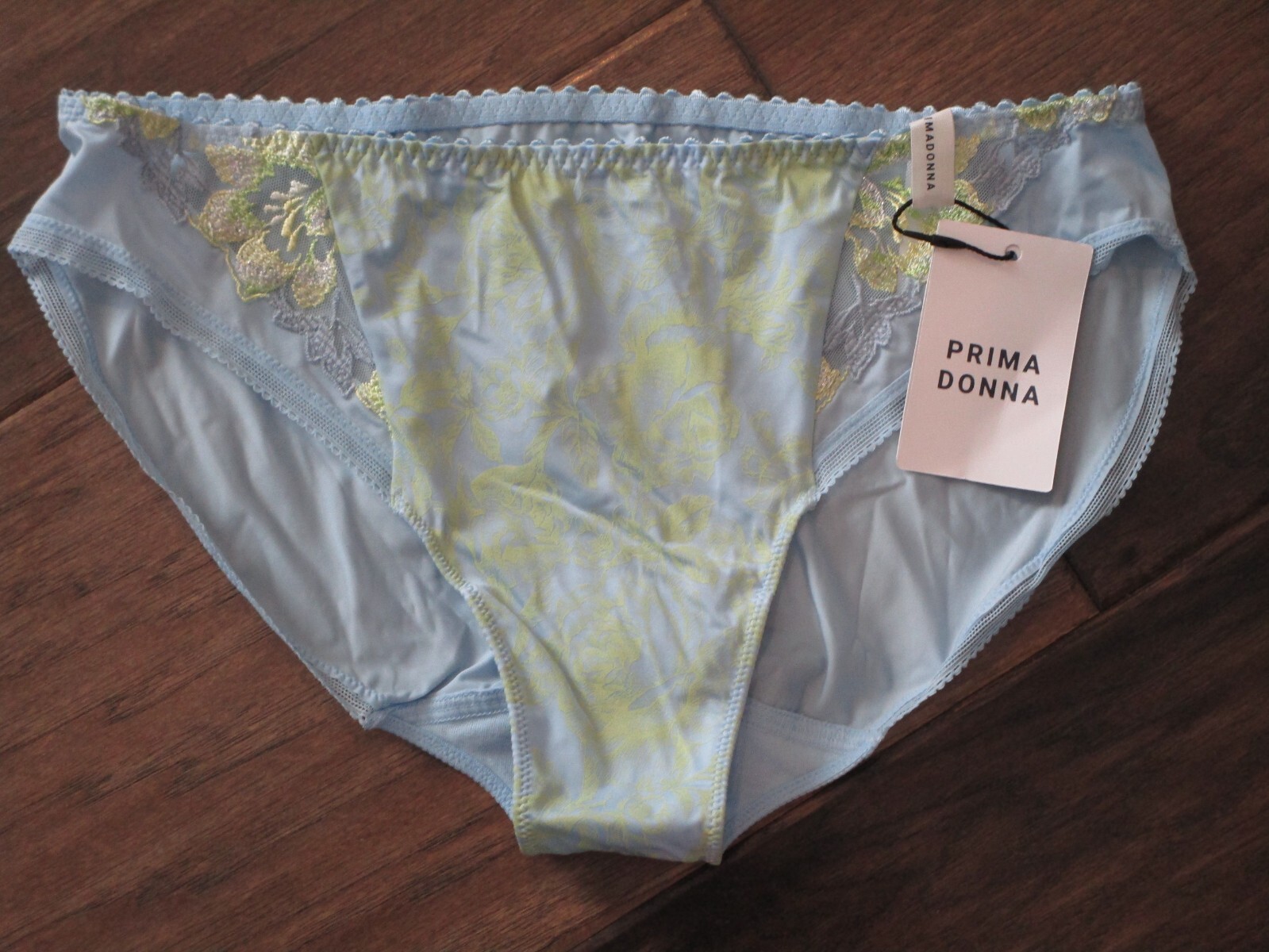 PRIMA DONNA NUZHA RIO BIKINI PANTIES IN CLOUD BLUE SIZE LARGE (UK)