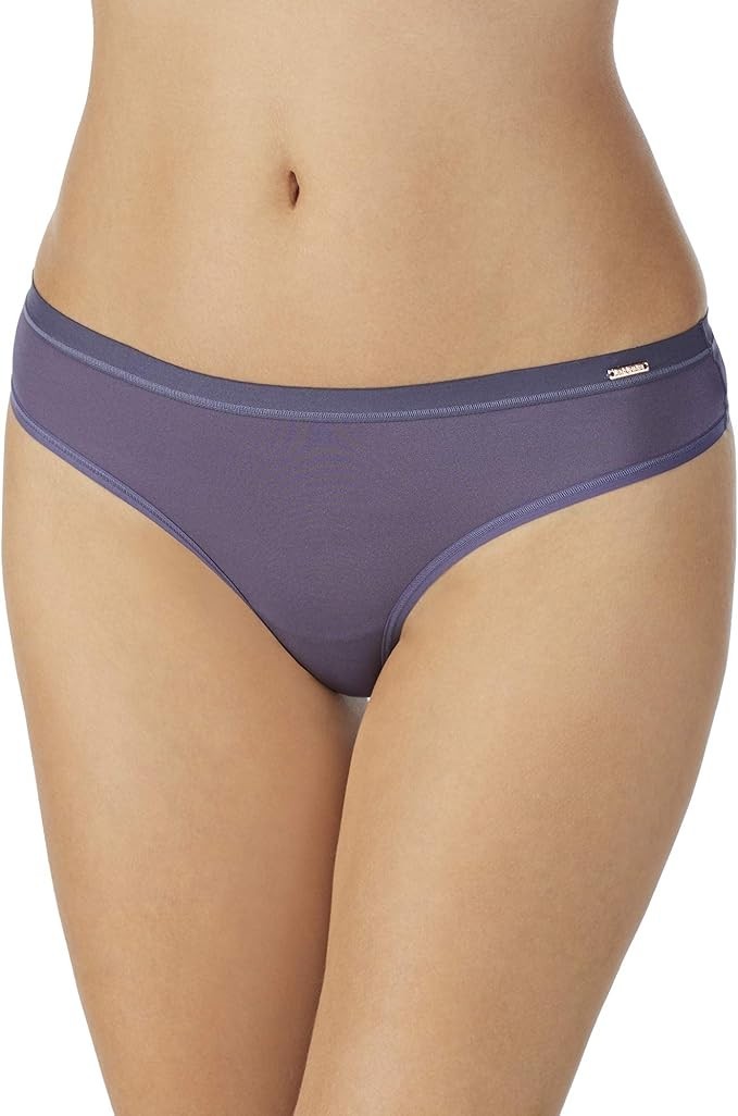 Le Mystere Women’s Infinite Comfort Thong Panty Nocturnal Blue Size XL L27611