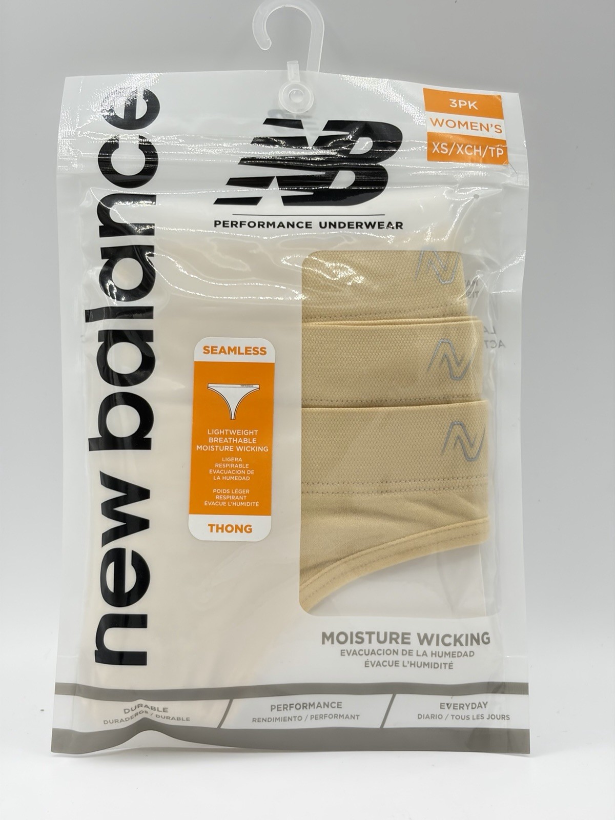 New Balance Women Performance Underwear XS 3 Pack Moisture Wicking Seamless NWT