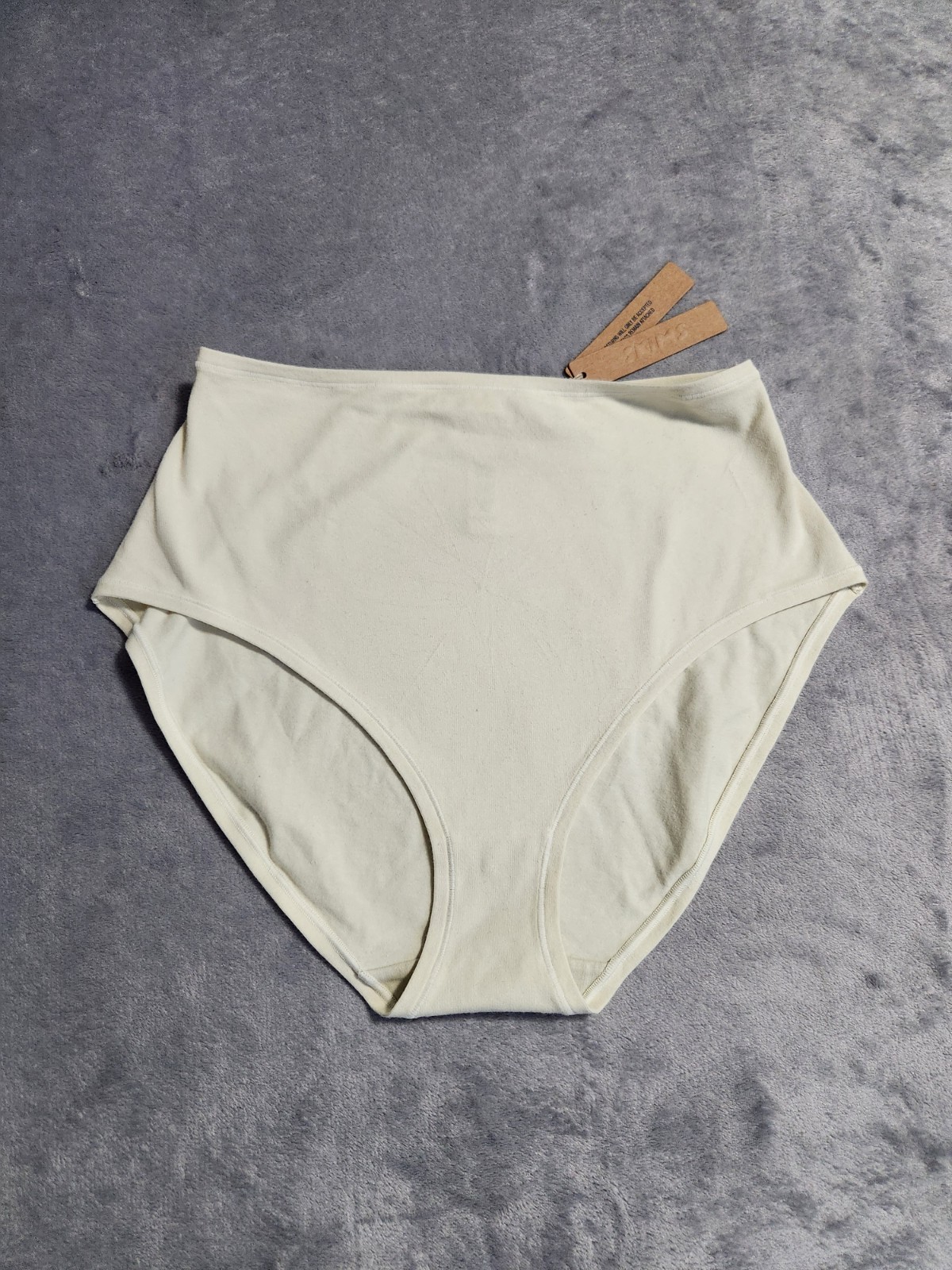 New Skims Cotton Jersey Full Brief Panty XL Bone Cream White Underwear NWT