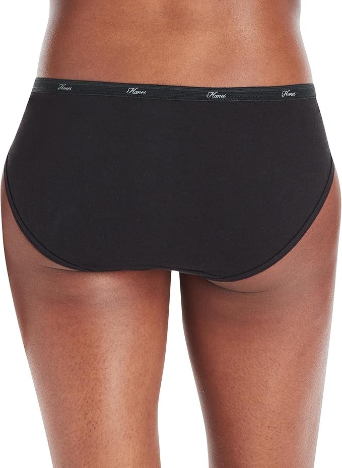 Hanes Cotton Bikini Panties 10-Pack Womens Ultra Soft Waistband Underwear Cotton