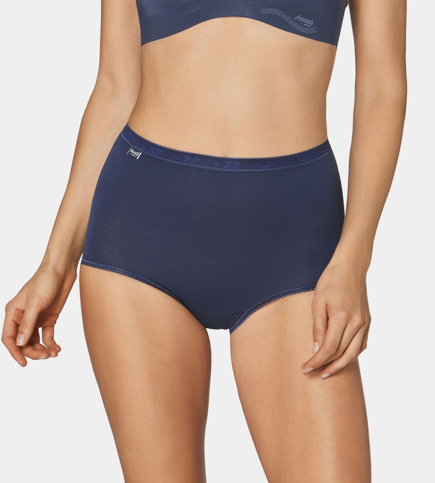 Sloggi Basic+ Maxi Brief Knickers Pants 4 Pack 95% Cotton – 10103326