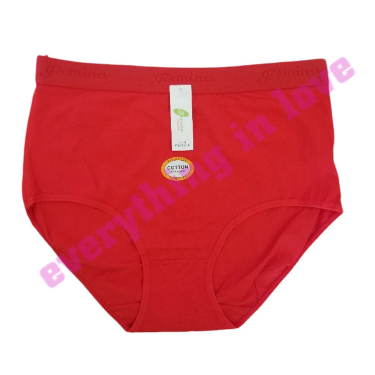 Women Plus Soft Elastic Band Cotton High Waist Comfort Brief Panties Underwears