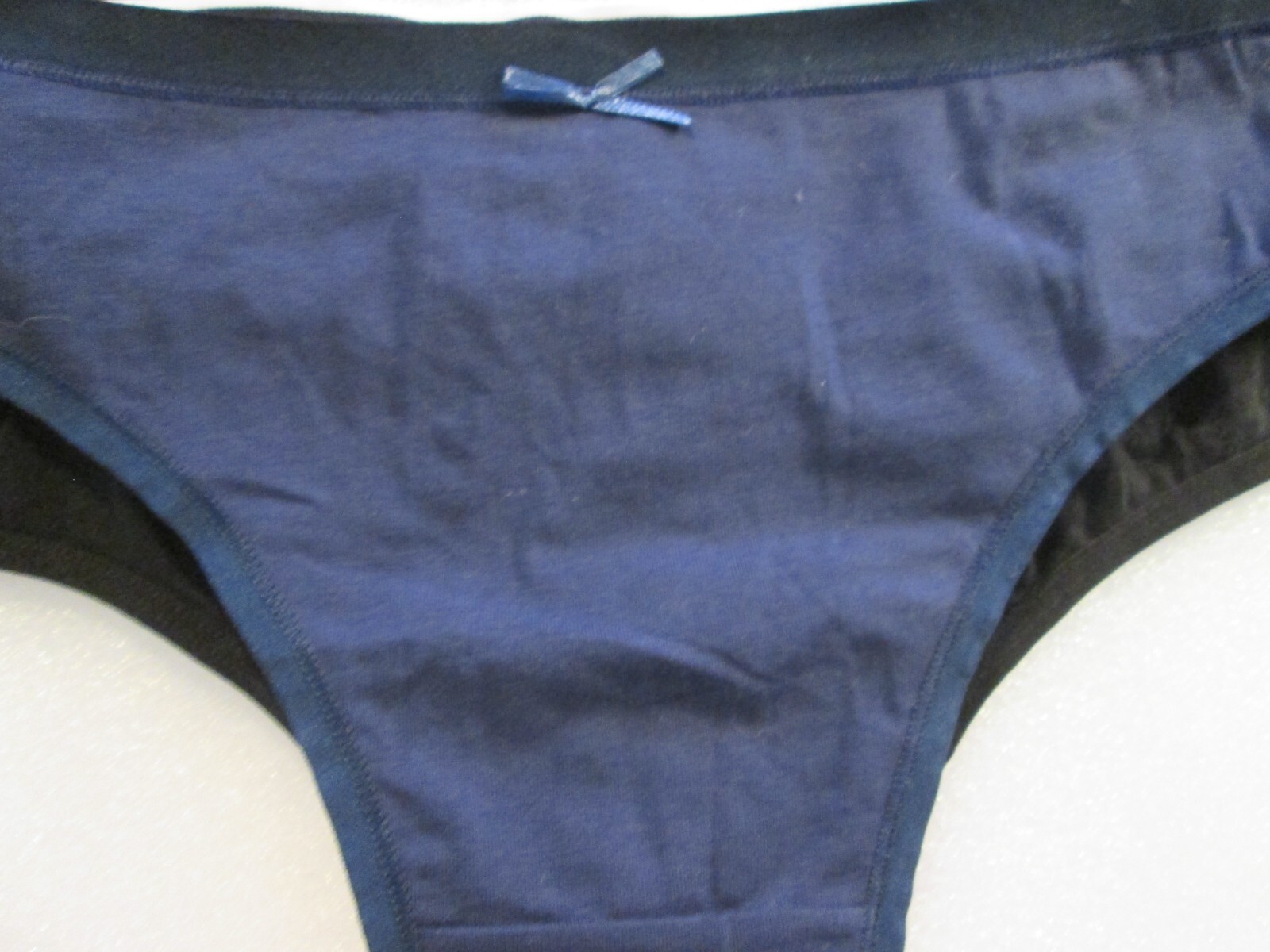 New 4 Ladies Thongs Cotton Panties💚Size XL💚XOXO Peach,Navy Blue,Yellow,Black💚