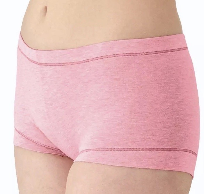 MAIDENFORM Women’s Size S / 5 Dream Tailored Cotton Pink Heather Boyshort Panty