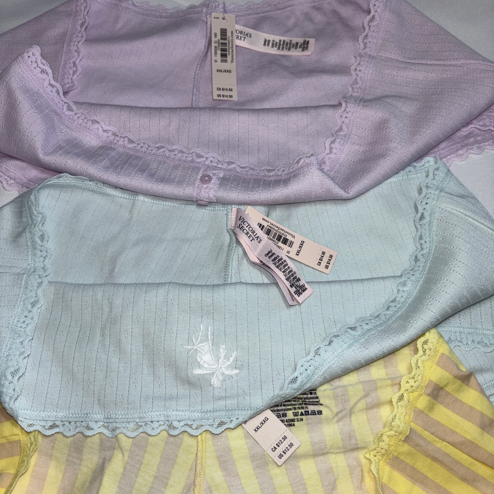 Victoria’s Secret NWT 3pc Cheeky Panty Bundle XXL Spring Colors