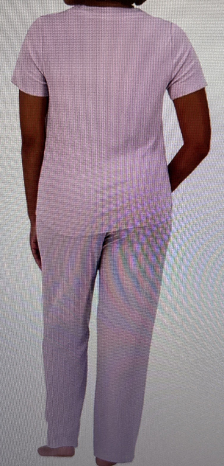 Live2Lounge Women’s 4‑Piece Pointelle Pajama Lounge Set Purple XXL NWT Fast Ship