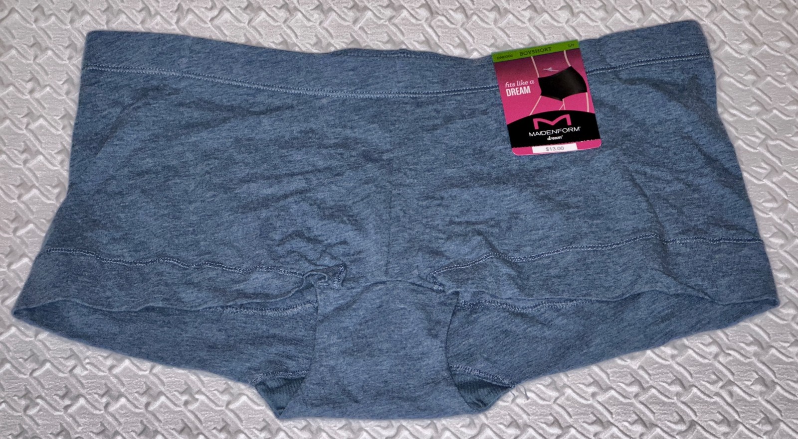 MAIDENFORM Dream Tailored Cotton Denim Blue Boyshort Panty Womens S M L XL 2XL
