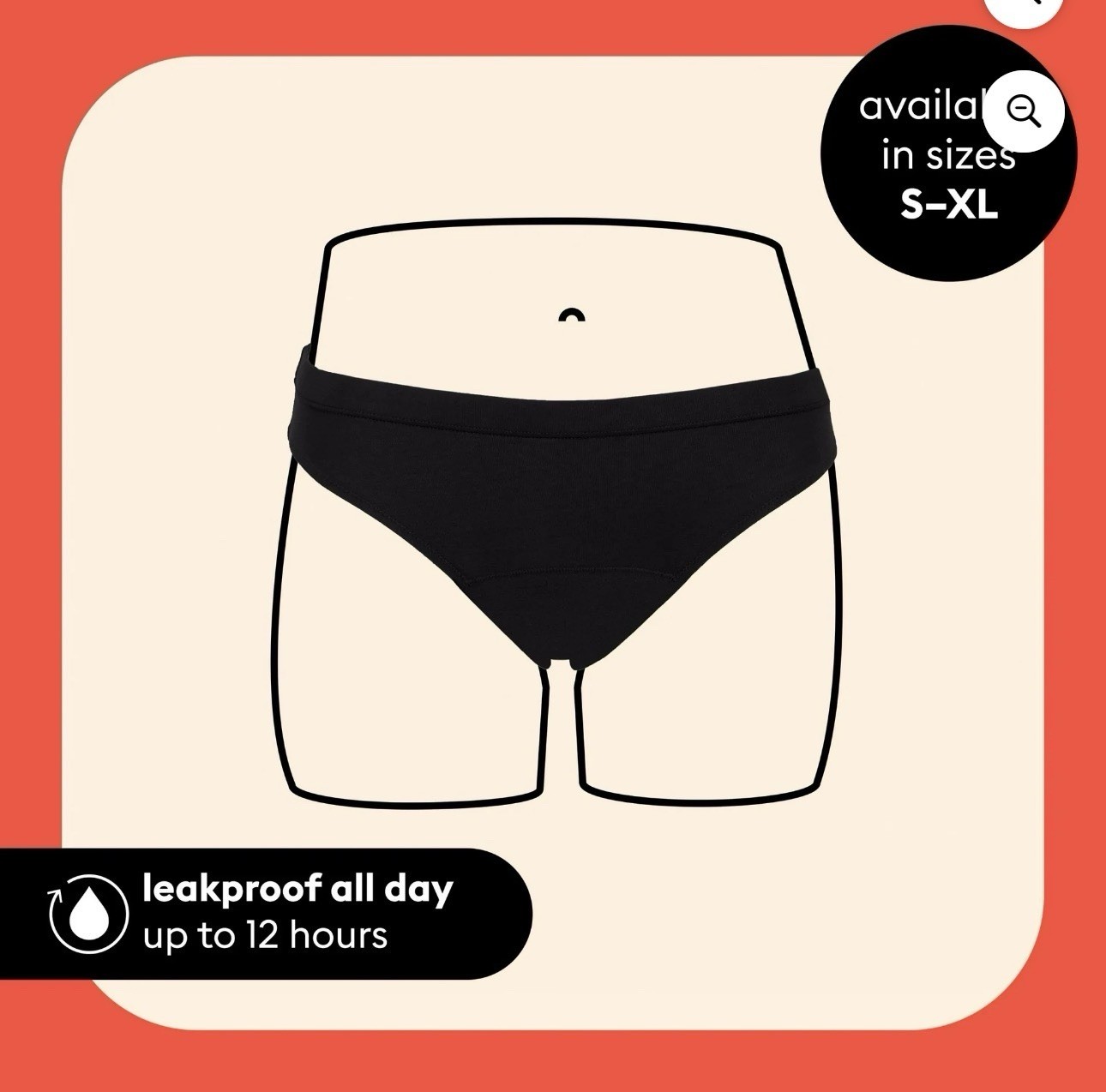 Thinx Teens Cotton Bikini Leakproof Period Underwear Black XL 15/16 Four Pack