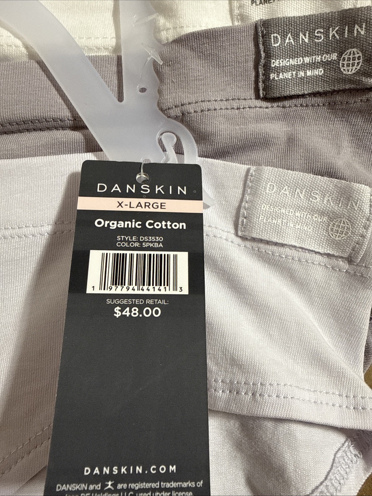 Danskin Women’s Ladies Panties Organic Cotton Hipsters Panties Nude Tone Size XL
