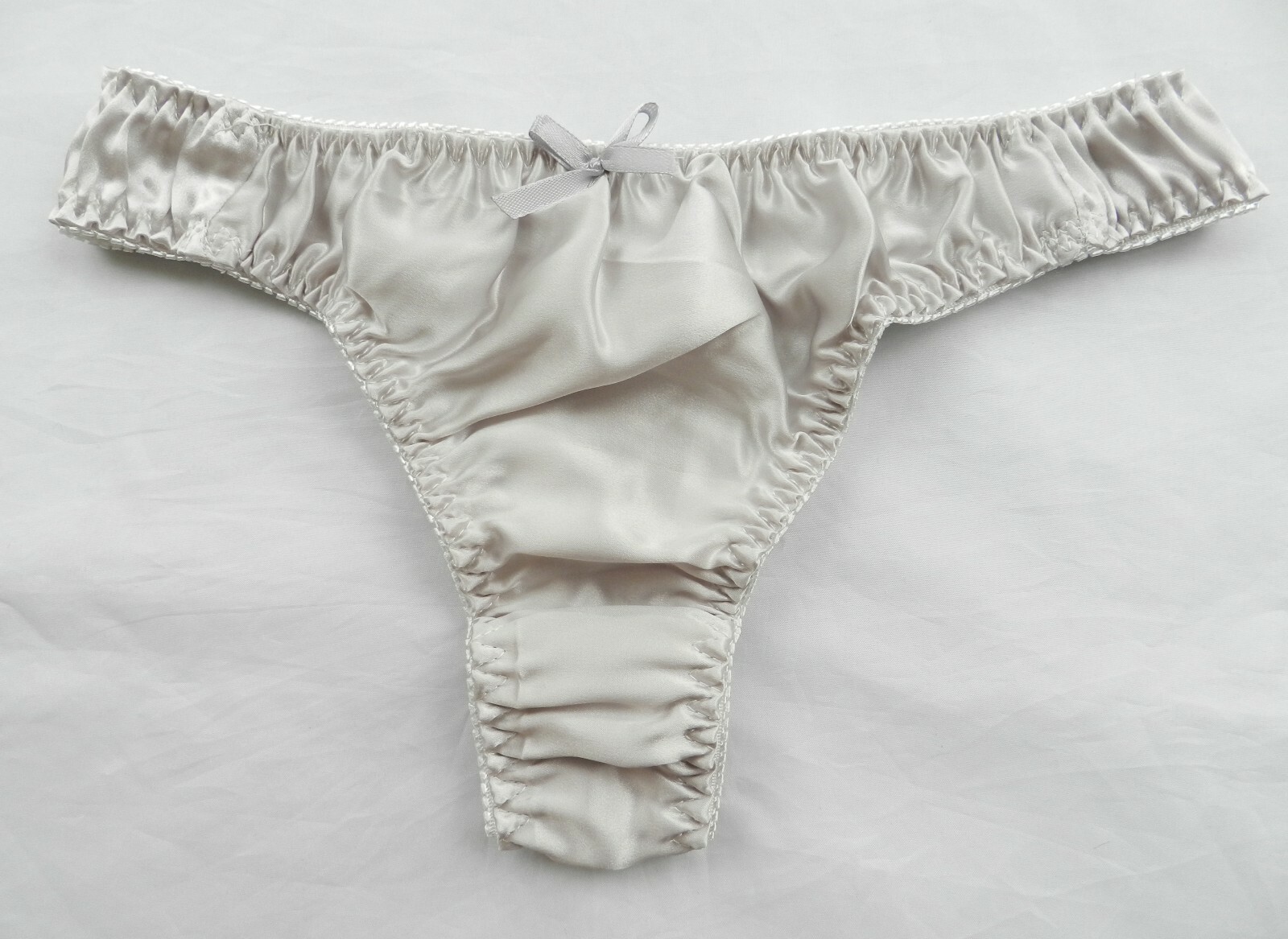 6 Pieces 100% Pure Silk Women’s String Thong Panties Size S M L XL 2XL