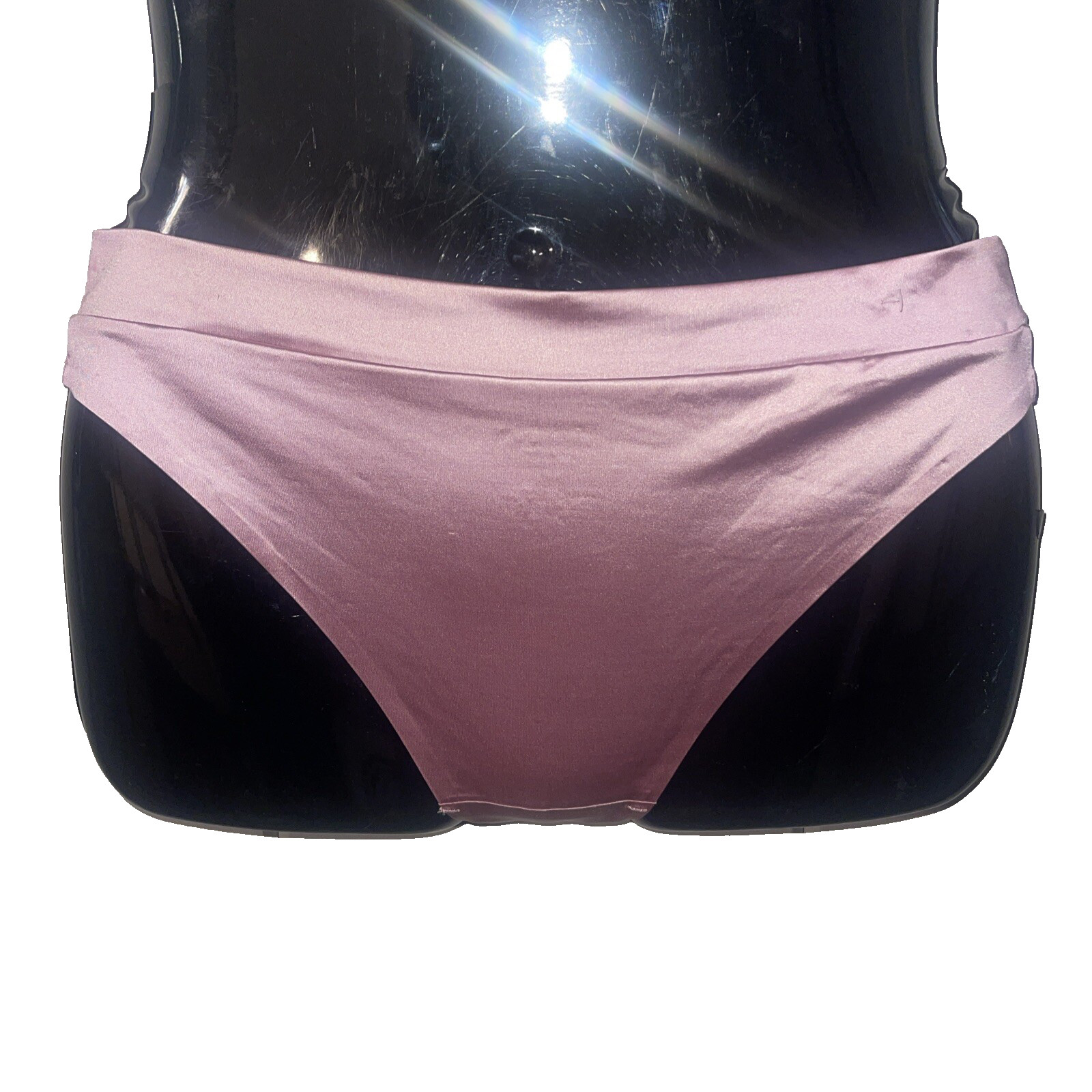 Juicy Couture Satin Sissy Bikini Panty Mauve Pink Purple Underwear Size Medium