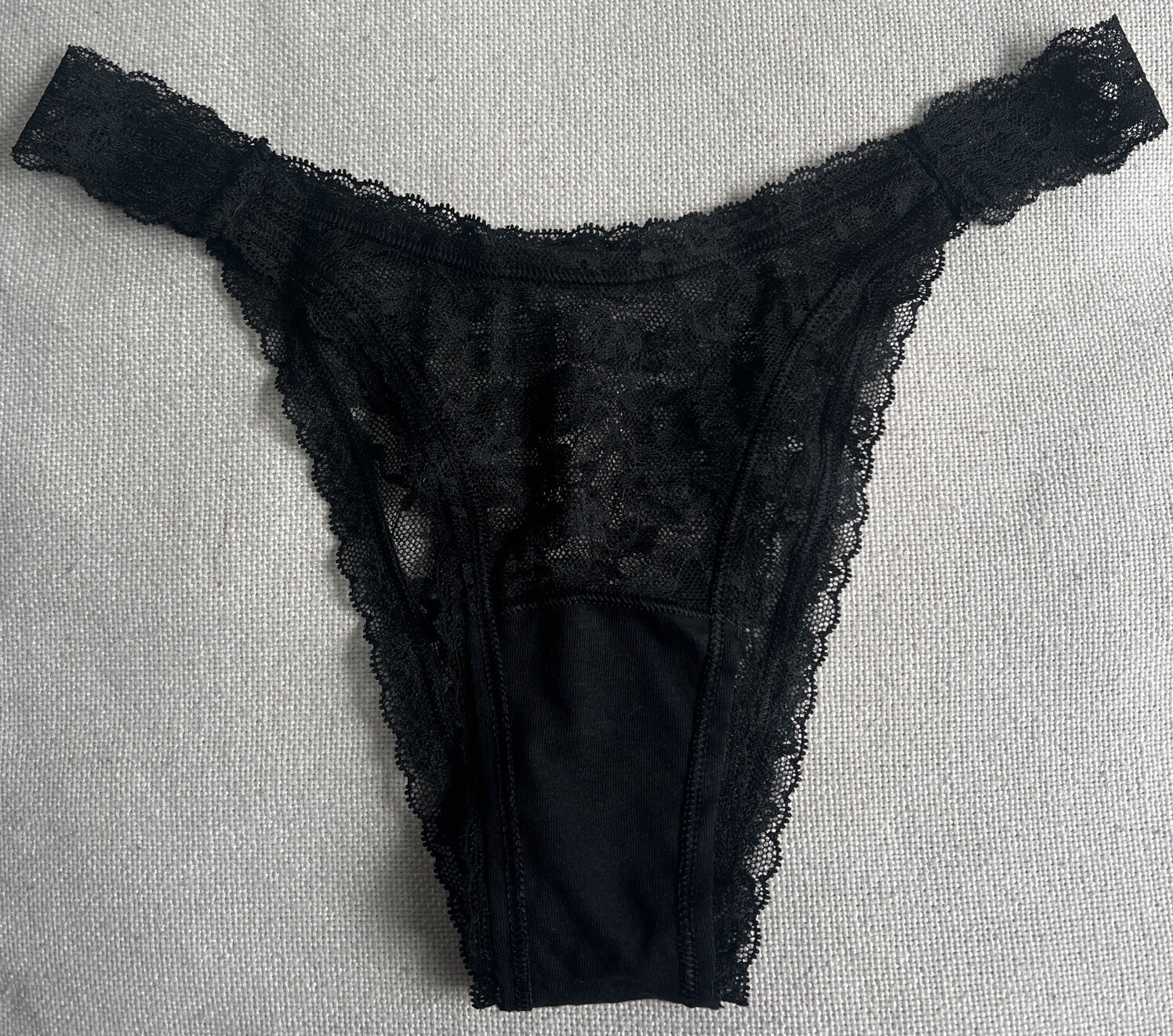 Brand New Victoria’s Secret Lacie High Waisted Brazilian/slip Black Panties (S)